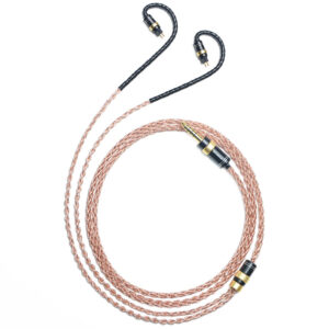 6N Single Crystal Copper & Graphene Hybrid IEM Cable with 0.78mm 2-Pin Connectors