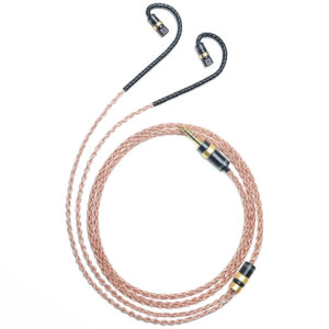 6N Single Crystal Copper & Graphene Hybrid IEM Cable with QDC-Style 2-Pin Connectors