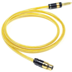 6N Silver-Plated OFC Shielded Headphone Upgrade Cable with Single 3-Pin Mini XLR Connector