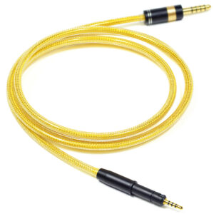 6N Silver-Plated OFC Shielded Headphone Upgrade Cable with Sennheiser-Style Single 2.5mm Locking Connector