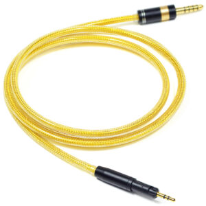 6N Silver-Plated OFC Shielded Headphone Upgrade Cable with Audio-Technica-Style Single 2.5mm Locking Connector