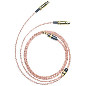 6N Single Crystal Copper & Graphene Hybrid Headphone Cable with Dual 4-Pin Mini XLR Connectors