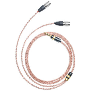 6N Single Crystal Copper & Graphene Hybrid Headphone Cable with Dan Clark Dual Hirose 4-Pin Connectors
