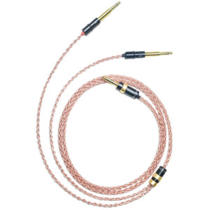 6N Single Crystal Copper & Graphene Hybrid Headphone Cable with Meze Dual 3.5mm TRS Connectors