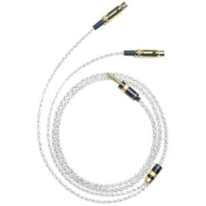 6N Single Crystal Silver & Graphene Hybrid Headphone Cable with Dual 4-Pin Mini XLR Connectors