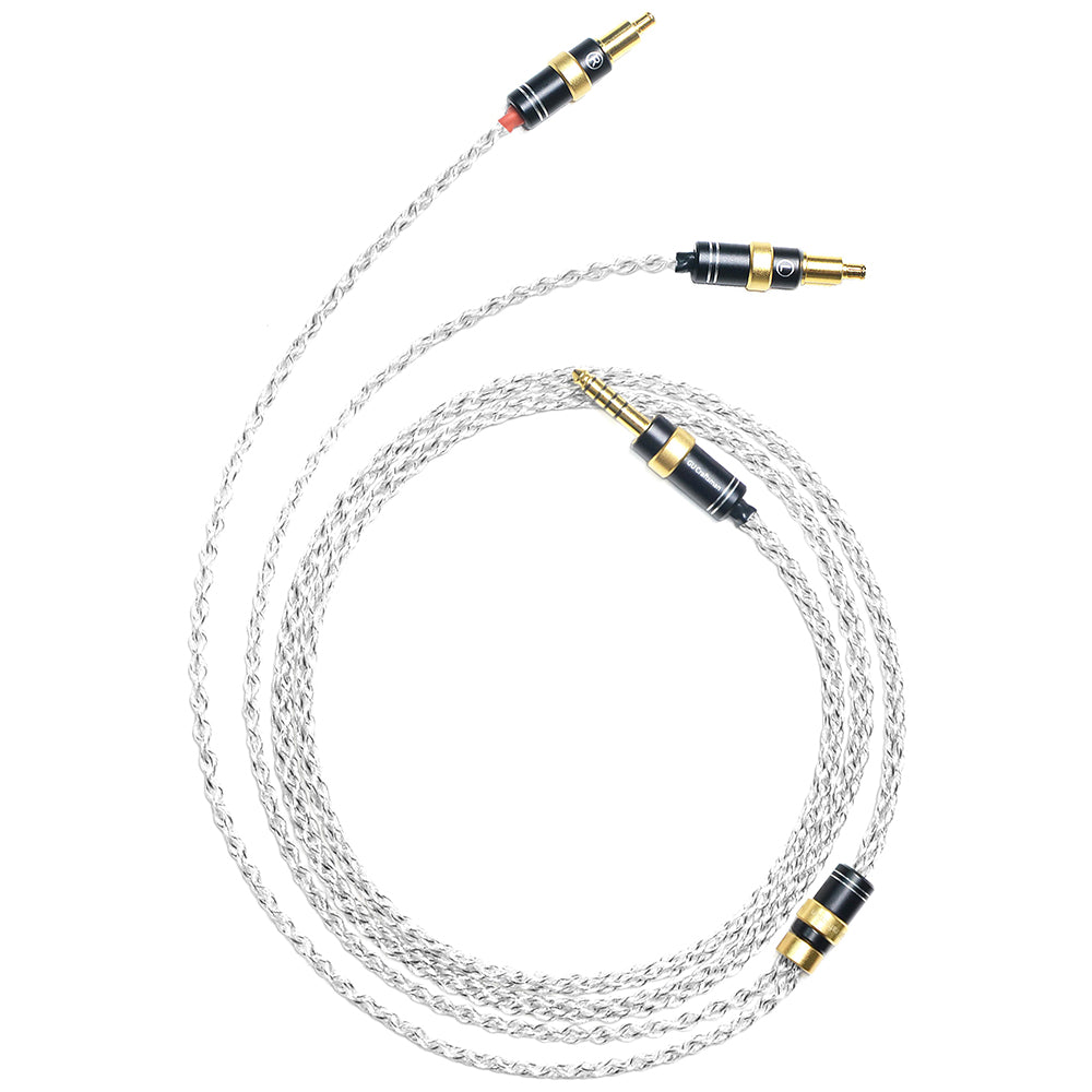 6N Single Crystal Silver & Graphene Hybrid Headphone Cable with Audio-Technica A2DC Connectors