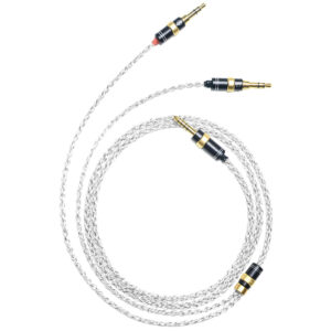 6N Single Crystal Silver & Graphene Hybrid Headphone Cable with HIFIMAN Dual 3.5mm TRS Connectors