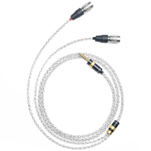 6N Single Crystal Silver & Graphene Hybrid Headphone Cable with Dan Clark Dual Hirose 4-Pin Connectors