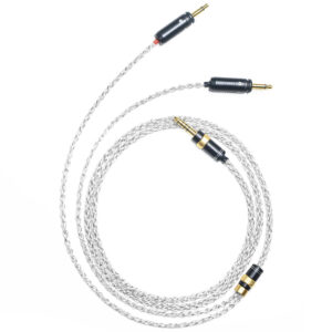 6N Single Crystal Silver & Graphene Hybrid Headphone Cable with Focal Dual 3.5mm Connectors