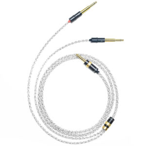 6N Single Crystal Silver & Graphene Hybrid Headphone Cable with Meze Dual 3.5mm TRS Connectors