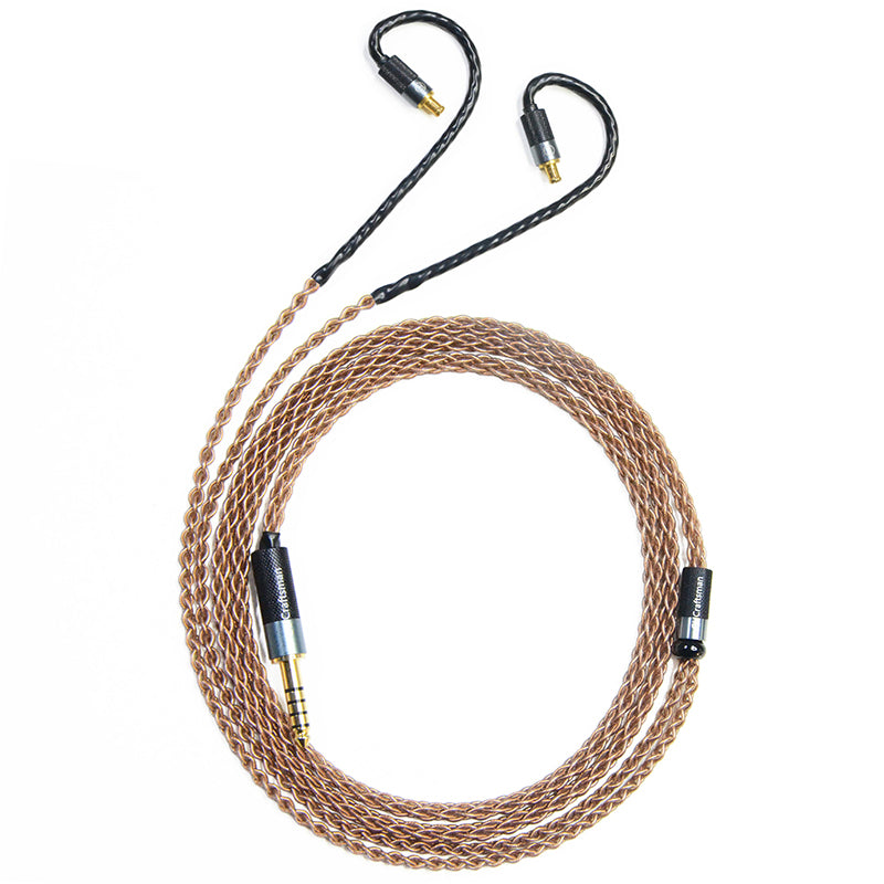 6N Single Crystal Copper IEM Upgrade Cable with Audio-Technica-Style A2DC Connectors