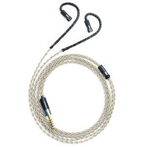6N Single Crystal Silver IEM Upgrade Cable with QDC-Style 2-Pin Connectors