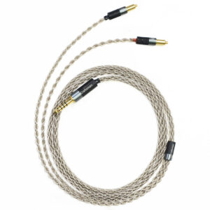 6N Single Crystal Silver Headphone Upgrade Cable for Shure SRH1440, SRH1540, SRH1840