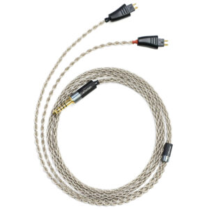 6N Single Crystal Silver Headphone Upgrade Cable with Fostex TH Series 2-Pin Connectors