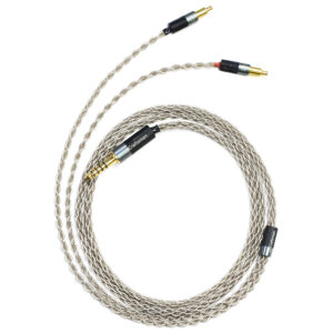 6N Single Crystal Silver Headphone Upgrade Cable with Audio-Technica A2DC Connectors