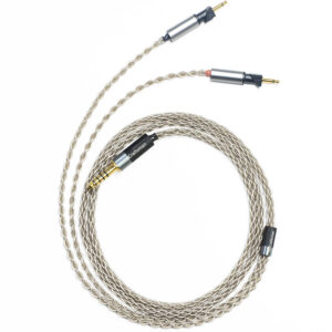 6N Single Crystal Silver Headphone Upgrade Cable with Abyss Dual 2.5mm Mono Connectors