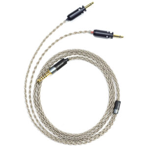 6N Single Crystal Silver Headphone Upgrade Cable with Final Audio Dual 3.5mm Locking Connectors