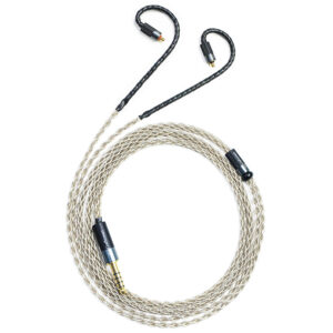 6N Single Crystal Silver IEM Upgrade Cable with IPX Connectors