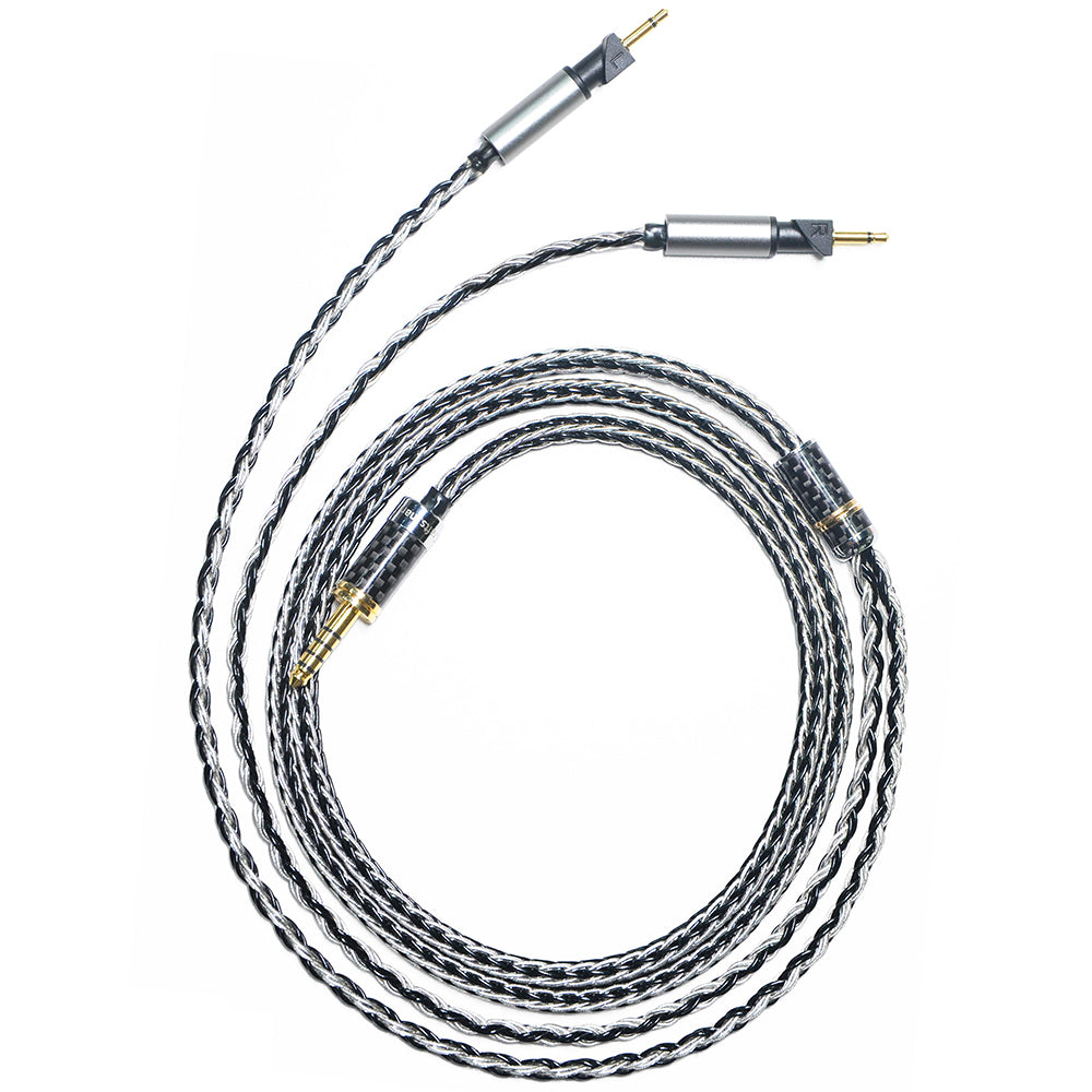 7N Silver & Copper Hybrid Headphone Upgrade Cable with Abyss Dual 2.5mm Mono Connectors