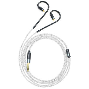 5N Silver-Plated OFC & Graphene Hybrid IEM Upgrade Cable with Standard MMCX Connectors