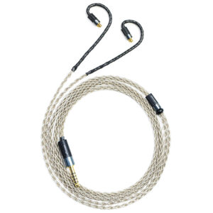 6N Single Crystal Silver IEM Upgrade Cable with Acoustune-Style Pentaconn Ear Connectors