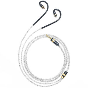 6N Single Crystal Silver & Graphene Hybrid IEM Cable with IPX Connectors