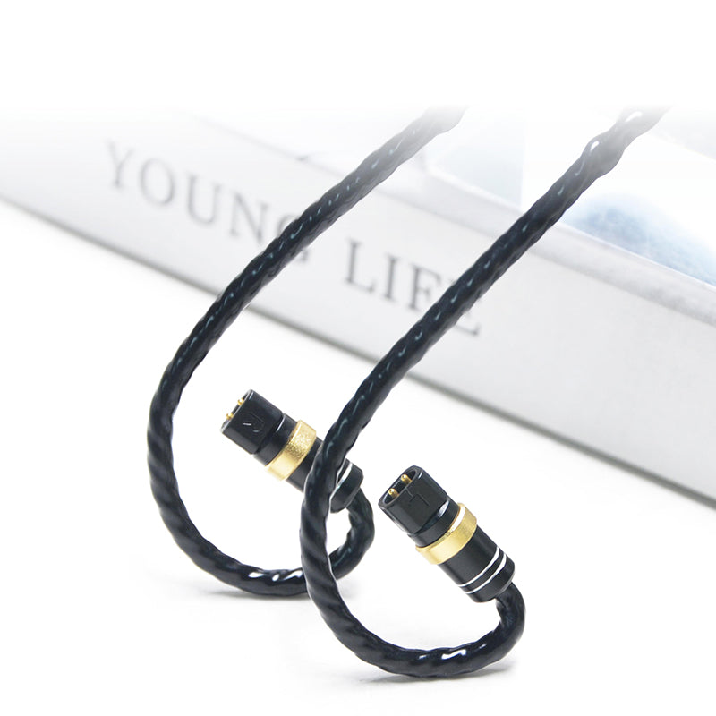 6N Single Crystal Copper & Graphene Hybrid IEM Cable with QDC-Style 2-Pin Connectors - Image 2