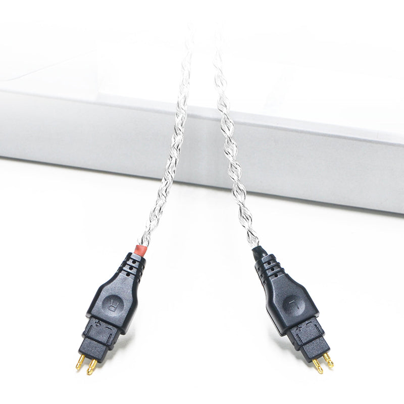 6N Single Crystal Silver & Graphene Hybrid Headphone Cable with SENNHEISER HD Series 2-Pin Connectors - Image 2
