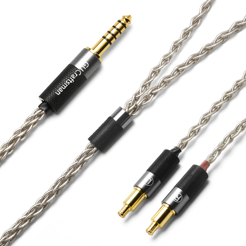 6N Single Crystal Silver Headphone Upgrade Cable with Audio-Technica A2DC Connectors - Image 2