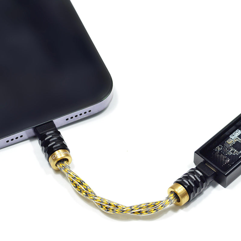6N Silver-Plated OFC Shielded Lightning to USB-C Digital Audio Cable - Image 4