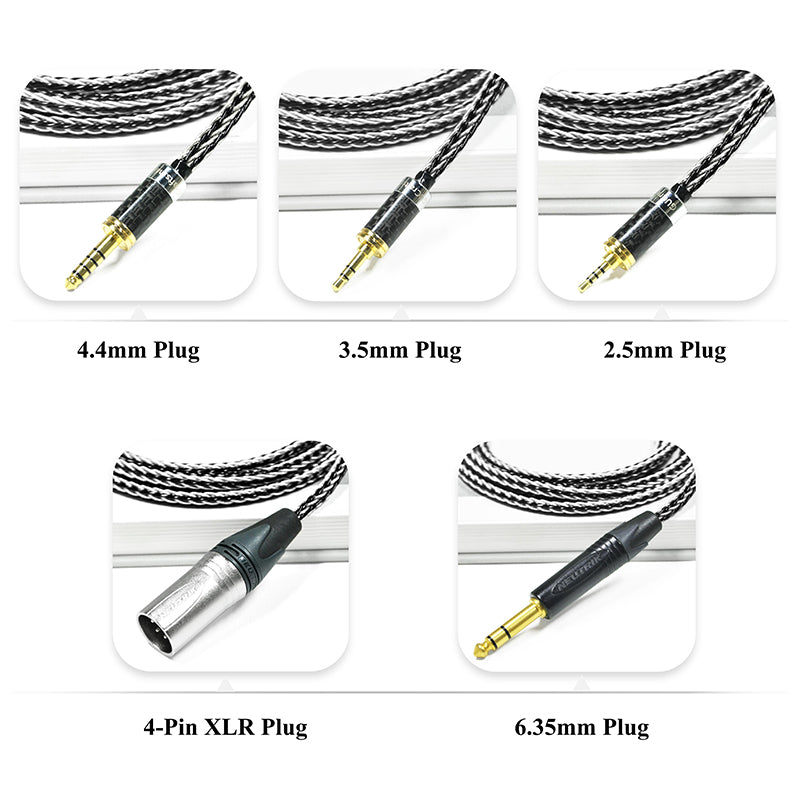 7N Silver & Copper Hybrid Headphone Upgrade Cable for TAGO Studio T3-01, T3-01-MD, T3-03 - Image 6